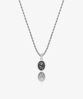 Rope Rose Necklace